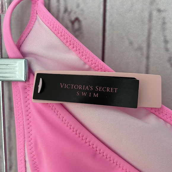 VICTORIA’S SECRET Swim Menton Itsy Swim Bottom Pink Splash Size Medium - Picture 7 of 9